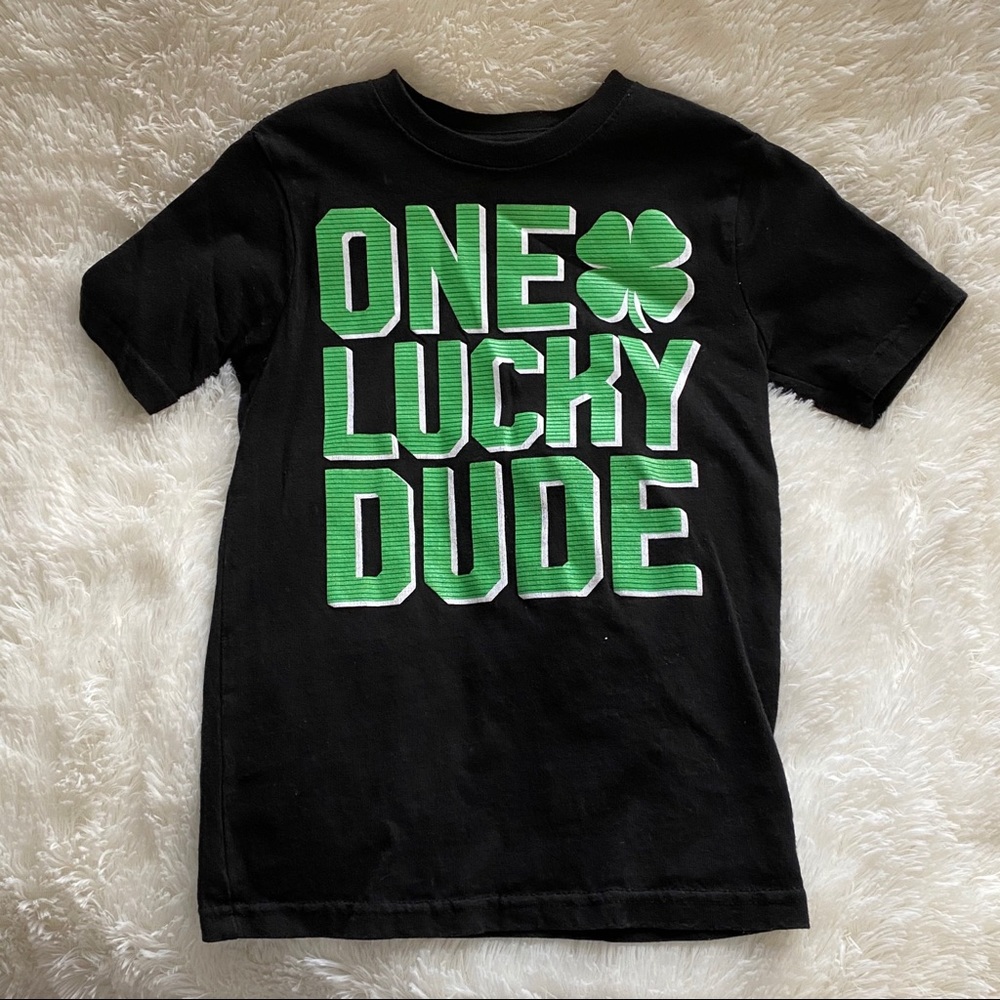 One lucky dude tee boys xs 4/5